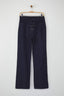 Özel Koleksiyon Koyu Mavi Kuş Gözü Bağlama Detaylı Yüksek Bel Wide Leg Jeans TWOAW26JE00042