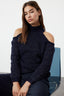 Trendyolmilla Lacivert Simli Pencere/Cut Out Detaylı Triko Kazak TWOAW20XS0006
