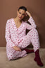 Trendyolmilla Pembe Çizgili Viskon Dokuma Pijama Takımı THMAW26PT00106