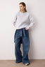 Trendyolmilla Kar Melanj Örme Sweatshirt TWOAW26SW00200