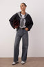 Gri Yüksek Bel Baggy Wide Leg Rahat Geniş Paça %100 Pamuklu Jeans TWOAW26JE00239