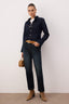 Trendyolmilla Koyu Mavi Yüksek Bel Straight/Düz Paça Jeans TWOAW26JE00182