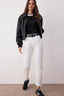Trendyolmilla Beyaz Yüksek Bel Mom %100 Pamuk Non-Stretch Jeans TWOAW24JE00076