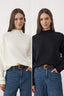 Trendyolmilla Siyah-Ekru Basic İkili Paket Triko Kazak TWOAW26KZ00232