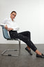 Siyah Taşlı Yüksek Bel Mom %100 Pamuk Non-Stretch Jeans TWOAW25JE00255