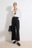 Siyah Kemerli Culotte Dokuma Geniş Paça Pantolon TWOSS26PL00076