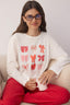 Trendyolmilla Beyaz %100 Pamuklu Kurdele/Fiyonklu ve Puantiyeli Örme Pijama Takımı THMAW26PT00053