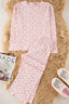 Trendyolmilla Pembe Yumuşak Tuşe Pamuklu Çiçekli Fitilli Örme Pijama Takımı THMAW25PT00194