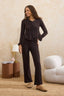Trendyolmilla Kahverengi Fırfırlı Waffle Örme Pijama Takımı THMAW26PT00126