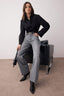 Gri Yüksek Bel Geniş Paça Wide Leg Palazzo %100 Pamuk Non-Stretch Jeans TWOAW26JE00066