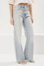 Trendyolmilla Açık Mavi Premium Yüksek Bel Wide Leg Jeans TWOSS25JE00089