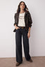 Siyah Düşük Bel Geniş Paça Wide Leg Jeans TWOAW26JE00069