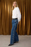 Özel Koleksiyon Mavi Kuşgözü Bağlama Detaylı Yüksek Bel Wide Leg Jeans TWOAW26JE00012