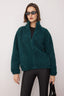 Trendyolmilla Petrol Düz Renk Peluş Oversize/Geniş Kalıp Örme Sweatshirt TWOAW26SW00022