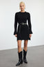 Trendyolmilla Siyah Mini Triko A-Line Formda Elbise TWOAW25EL00030