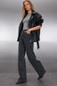 Siyah Dokulu Yüksek Bel Wide Leg Geniş Paça %100 Pamuk Non-Stretch Jeans TWOSS25JE00149