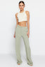 Trendyolmilla More Sustainable Mint %100 Tencel™ Düşük Bel Wide Leg Jeans TWOSS23JE00219