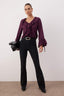 Trendyolmilla Antrasit Yüksek Bel Comfort/Esnek Flare Jeans TWOAW25JE00096