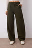 Trendyolmilla Haki Barrel Kalıp %100 Pamuk Gabardin Pantolon TWOAW26PL00084