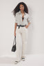 Trendyolmilla Ekru Yüksek Bel Wide Leg Jeans TWOSS24JE00080