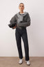 Trendyolmilla Siyah Yüksek Bel Straight Smoke Jeans TWOAW26JE00158