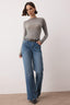 Trendyolmilla Mavi*001 Normal Bel Geniş Paça Wide Leg Jeans TWOAW26JE00078
