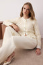 Ekru Dantel Garnili Yumuşak Dokulu Triko Hırka TWOAW26HI00024