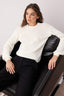 Ekru İnci Detaylı Bisiklet Yaka Triko Kazak TWOAW22KZ1493