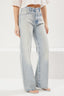 Açık Mavi Premium Yüksek Bel Wide Leg Jeans TWOSS25JE00089
