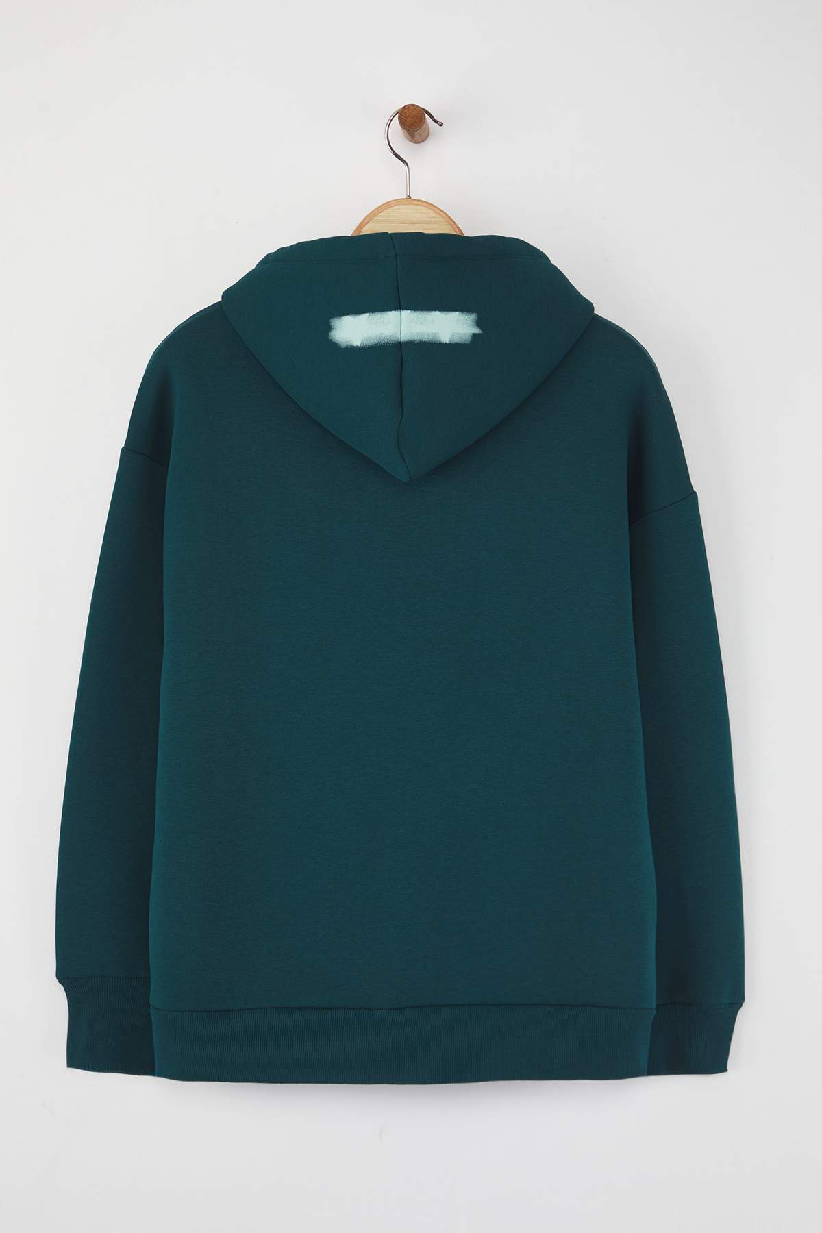 Petrol Teen Oversize/Geniş Kalıp Slogan Baskılı Kalın İçi Polarlı Örme Sweatshirt TWOAW26SW00125