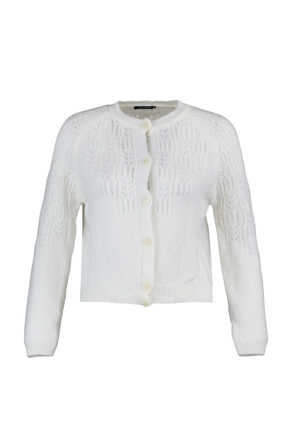 Trendyolmilla Ekru Yumuşak Dokulu Ajurlu/Delikli Triko Hırka TWOAW21HI0020