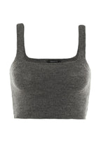 Trendyolmilla Antrasit Crop Yumuşak Dokulu 2'li Bluz-Hırka Triko Takım TWOAW21HI0107