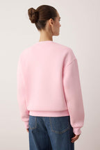 Trendyolmilla Siyah Animal Nakışlı Regular/Normal Kalıp Kalın İçi Polarlı Örme Sweatshirt TWOAW24SW00196