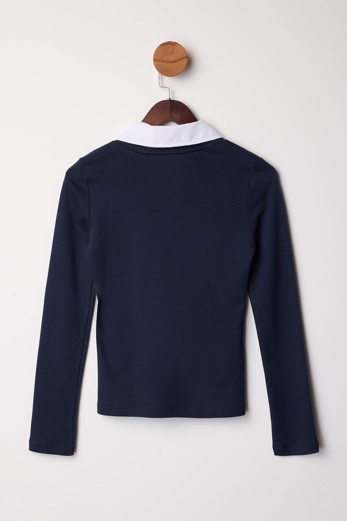 Trendyolmilla Gri Melanj Dokuma Detaylı Gömlek Yaka Regular/Normal Kalıp Örme Bluz TWOAW25BZ00035