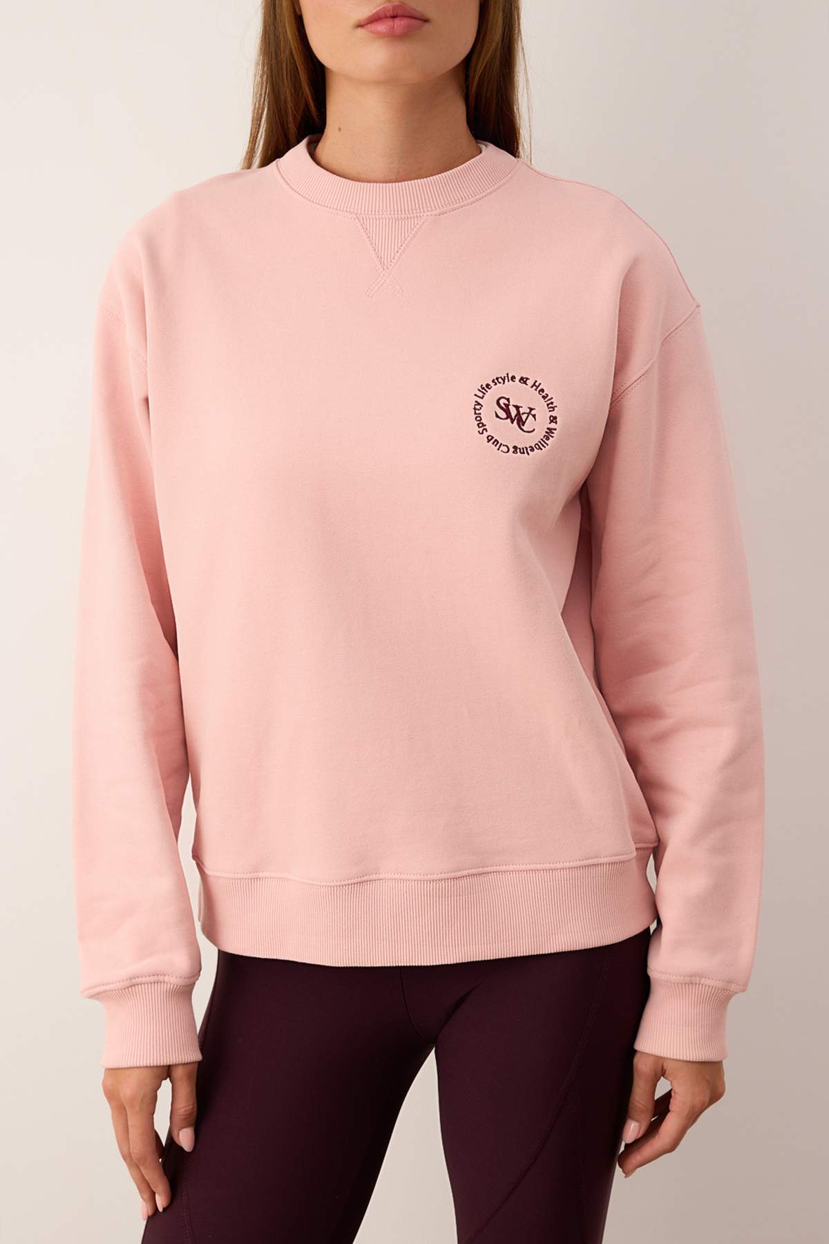 Trendyolmilla Ekru Premium Oversize/Geniş Kalıp Kalın İçi Polarlı Örme Sweatshirt TWOAW26SW00203