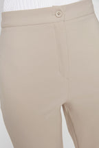 Trendyolmilla Gri İspanyol Paça Flare Bootcut Dokuma Kumaş Pantolon TOFAW19BB0581