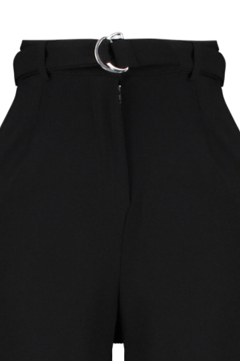 Trendyolmilla Koyu Kahverengi Kemerli Wideleg/Geniş Paça Yüksek Bel Smart Krep Kumaş Örme Pantolon TWOSS23PL00330