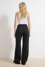 Siyah SOLMAYAN SİYAH Tencel™ Yüksek Bel Uzun Boy Wide Leg Jeans TWOSS26JE00082