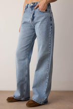 Trendyolmilla Mavi Yüksek Bel Wide Leg Palazzo Jeans TWOAW26JE00269