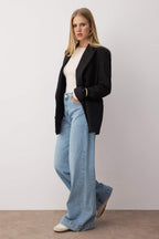 Trendyolmilla Açık Mavi Paça Detaylı Yüksek Bel Wide Leg Comfort Jeans TWOAW26JE00000