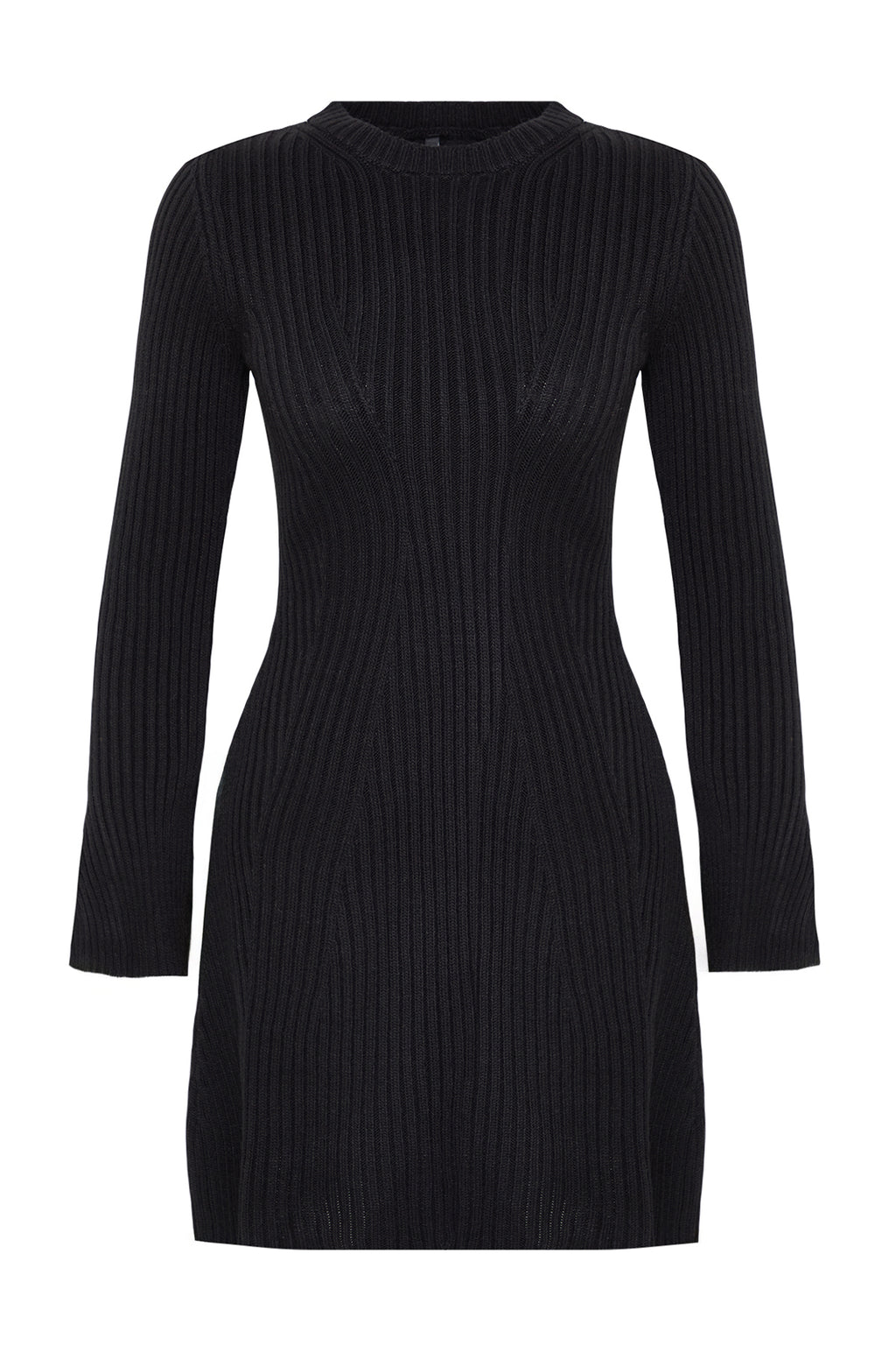 Trendyolmilla Siyah Mini Triko A-Line Formda Elbise TWOAW25EL00030
