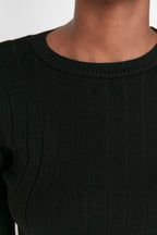 Trendyolmilla Kahverengi Basic Bisiklet Yaka Triko Kazak TWOAW23KZ01249