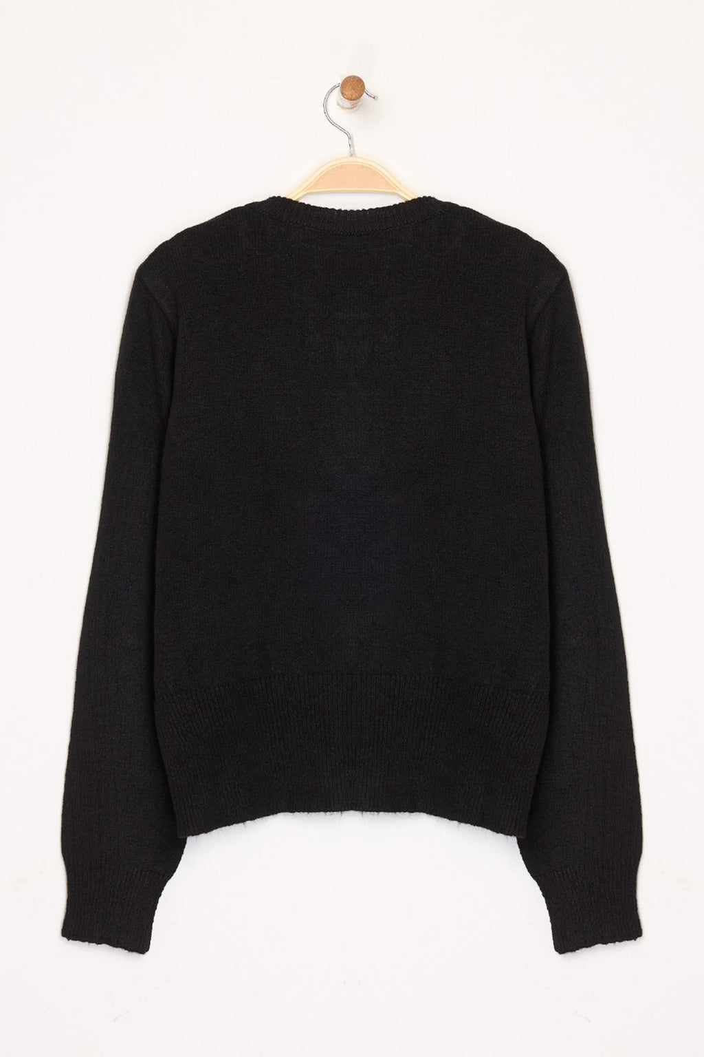 Trendyolmilla Ekru Basic Düğmeli Ceket Görünümlü Yumuşak Dokulu Triko Hırka TWOAW25HI00164