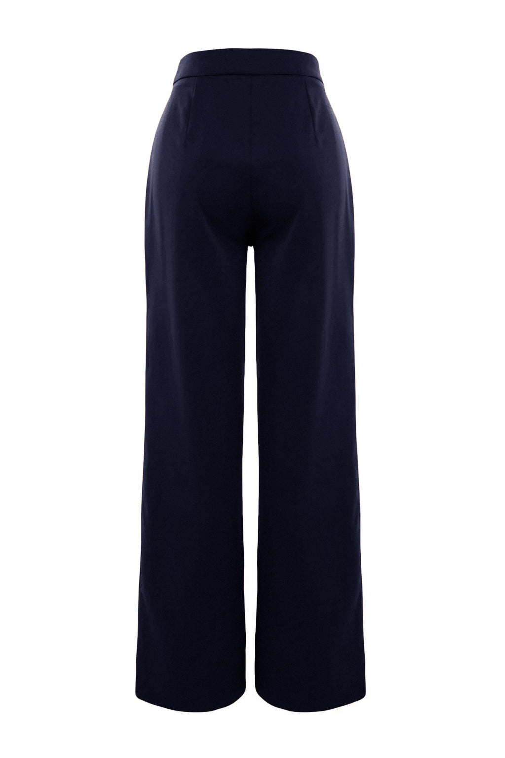 Trendyolmilla Lacivert Wide Leg/Geniş Paça Dokuma Kumaş Pantolon TWOAW22PL0139