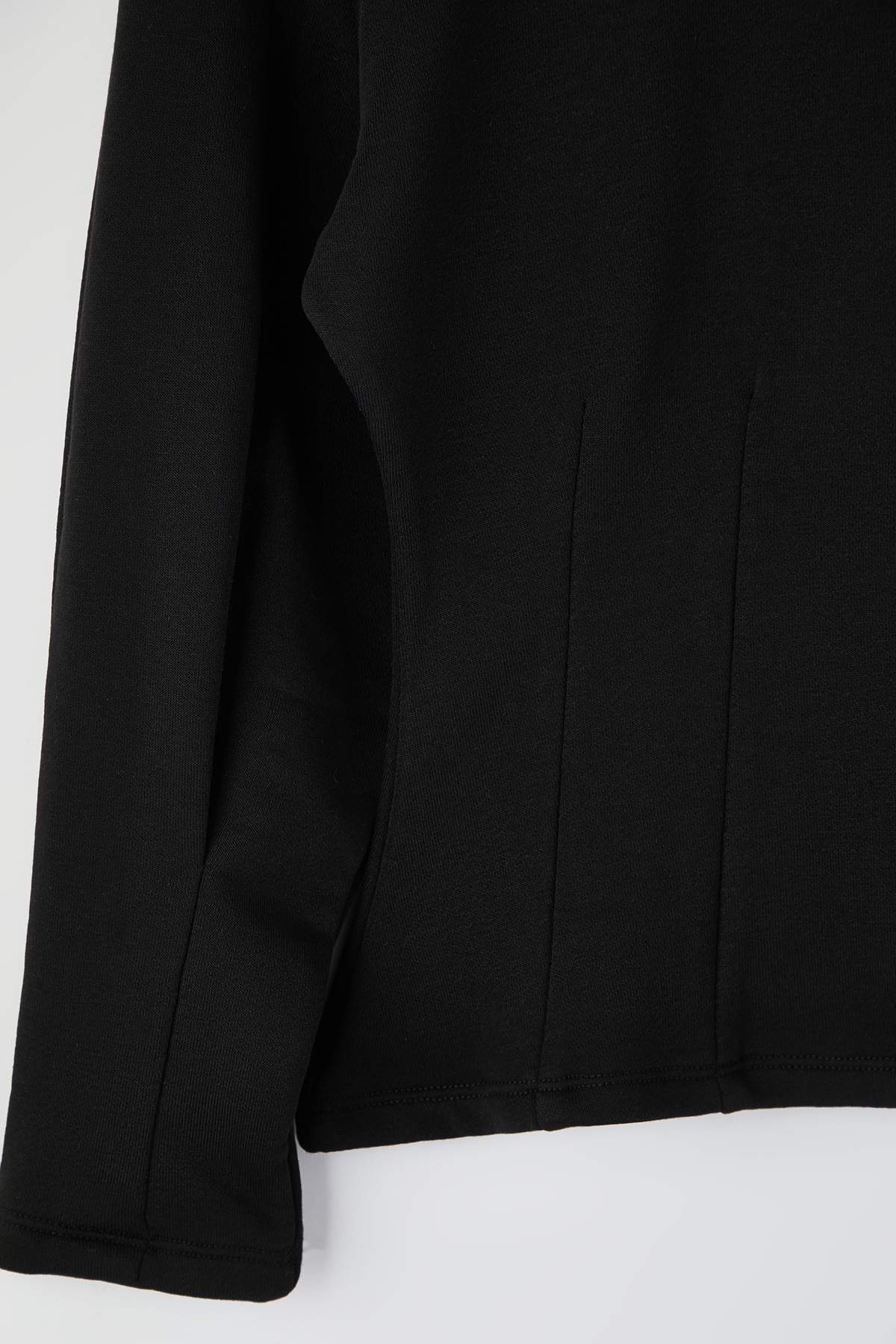 Trendyolmilla Kahverengi Kalın Şardonsuz Belden Oturmalı Bisiklet Yaka Örme Sweatshirt TWOAW26SW00068