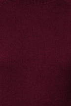 Trendyolmilla Bordo Merserize Görünümlü Premium İplik/Özel İplik Basic İnce Triko Bluz TWOAW24BZ00005