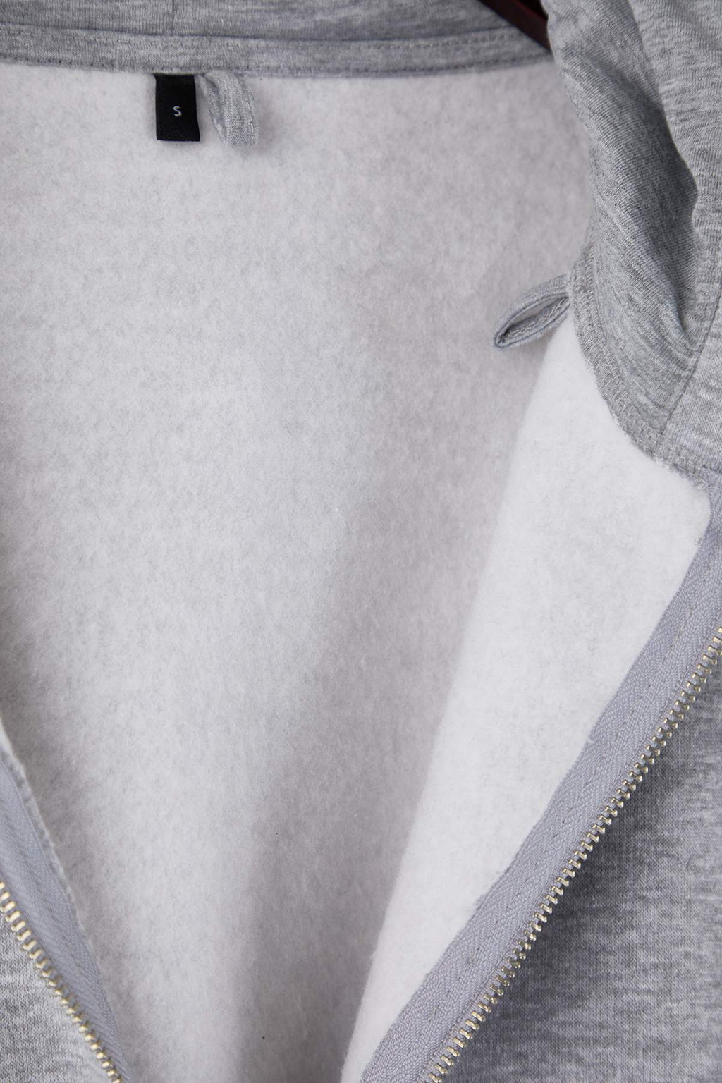 Trendyolmilla Gri Melanj Kalın İçi Polarlı Kapüşonlu Fermuarlı Oversize/Geniş Kesim Örme Sweatshirt TWOAW26SW00111