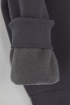 Trendyolmilla Siyah Animal Nakışlı Regular/Normal Kalıp Kalın İçi Polarlı Örme Sweatshirt TWOAW24SW00196