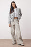 Çok Renkli Normal Bel Leopar Desenli Wide Leg %100 Pamuk Non-Stretch Jeans TWOAW26JE00024