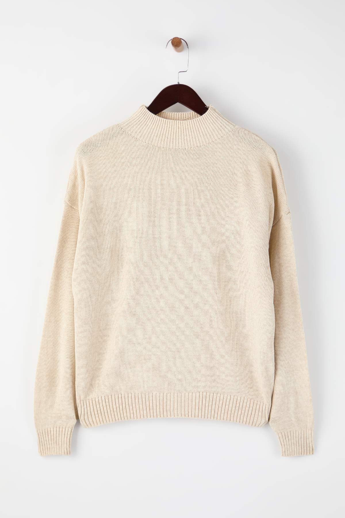 Trendyolmilla Siyah-Ekru Basic İkili Paket Triko Kazak TWOAW26KZ00232